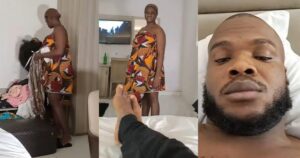 “How can someone be tying wrapper inside hotel room” – Man drags wife, netizens react