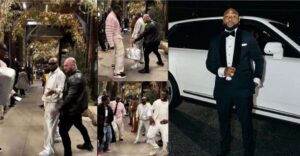 “OBO is a great actor” – Davido’s swift reaction after some guys tried to steal his bag sparks reactions 