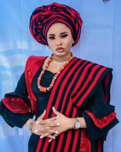 “I believe my heart is safe with you” – Late Alaafin of Oyo’s widow, Dami professes love for Portable