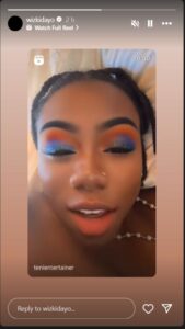 Wizkid reacts as Teni describes herself as the most beautiful lady in new video