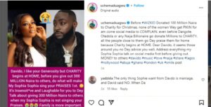 “This is not charity, settle Sophia Momodu first” – Uche Maduagwu drags Davido over N300 million donation