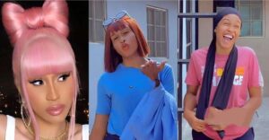 “This one na ABA Cardi B” — Lady shows off striking resemblance between her friend and Cardi