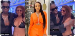 “Why is she wearing only bra?”- Reactions as Osas Ighodaro links up with Rema