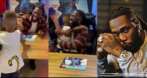 “Real recognizes real” – Adorable moment young white boy gets pumped after meeting Burna Boy
