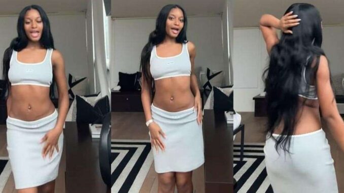 “But this skirt is long” – Netizens react as Ayra Starr finally obeys her mum’s advice on her choice of outfits