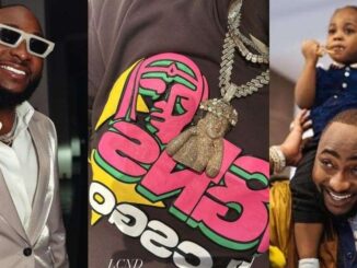 Davido shares photo of pendant he got in honor of his late son, Ifeanyi