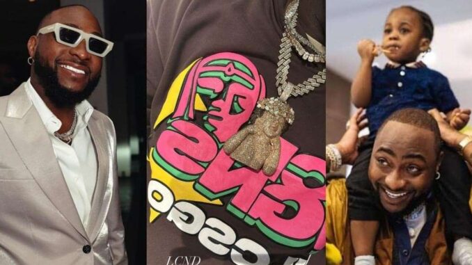Davido shares photo of pendant he got in honor of his late son, Ifeanyi