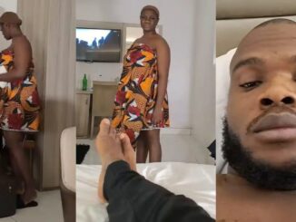 “How can someone be tying wrapper inside hotel room” – Man drags wife, netizens react