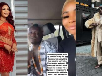 “I believe my heart is safe with you” – Late Alaafin of Oyo’s widow, Dami professes love for Portable