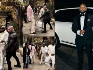 “OBO is a great actor” – Davido’s swift reaction after some guys tried to steal his bag sparks reactions 