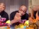 “OBO is the Winner” – Video of Davido and Wizkid eating Eba and Egusi got fans talking