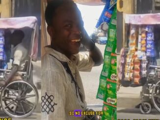 Physically challenged man selling goods from wheelchair stirs emotional reactions