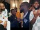 Reactions trail Davido’s unusual handshake with a man in black