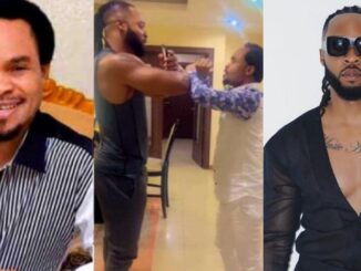 “This guy don carry Flavour enter cult without knowing” – Strange greetings between Odumeje and Flavour causes stir