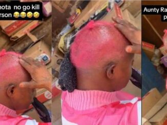 “Val is in trouble” – Aunty Ramota raises the bar as she dyes her hair pink ahead of Valentine’s Day