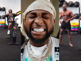 "Waste of time, David will go back home to meet Chioma’s food" - Davido’s gym workout video sparks social media buzz