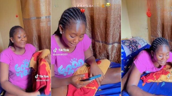“Ye, I want to die” – Heartbroken lady cries profusely over breakup text she receives from her boyfriend 6 days before Valentine’s day